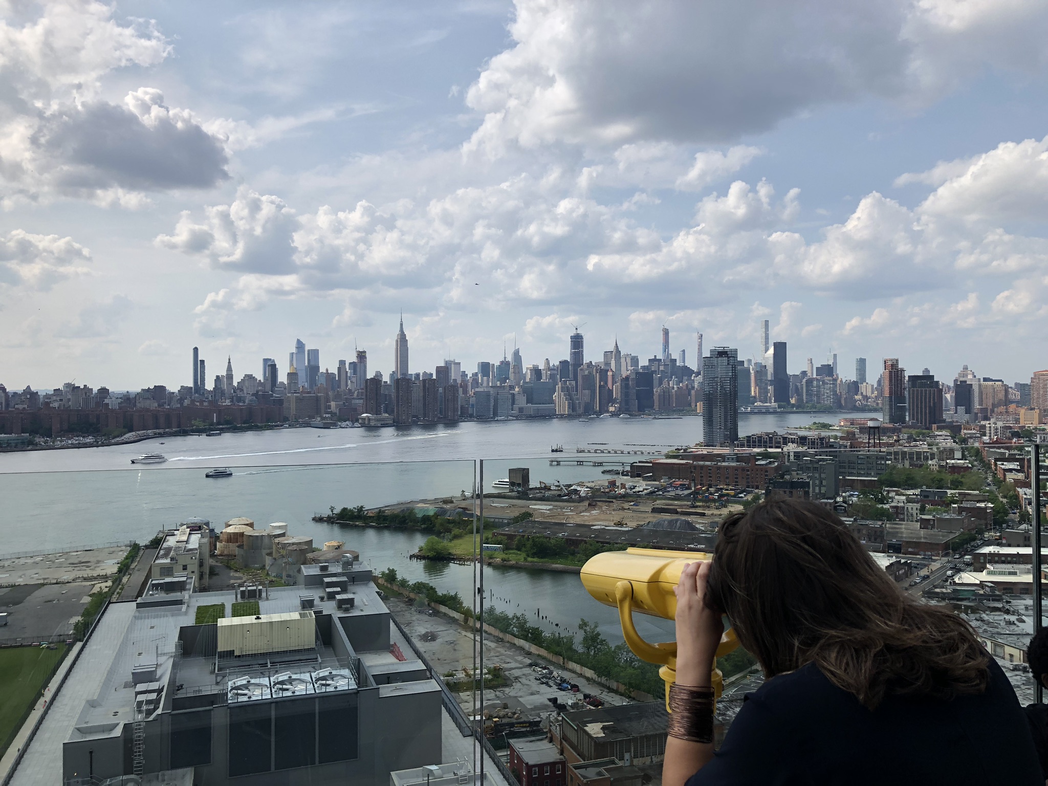 Vista de Manhattan a partir de Williansburg - cidade de Nova Iorque